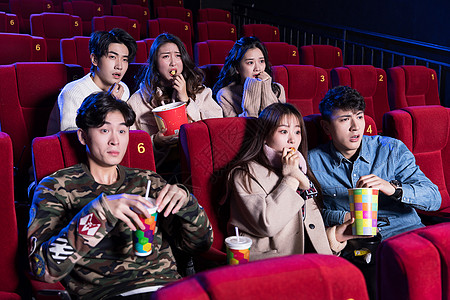 看电影的女生背景