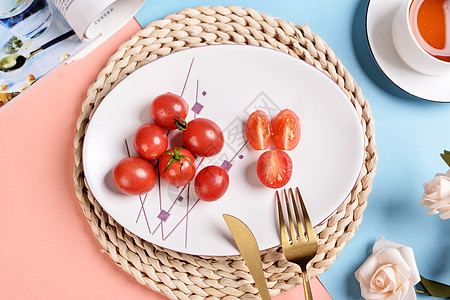 蔬菜和水果小番茄背景