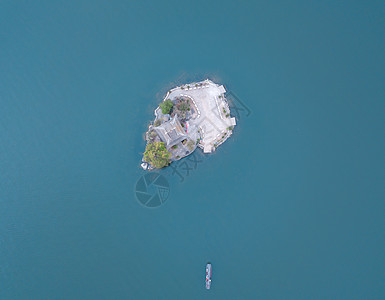 洱海普陀岛航拍图片