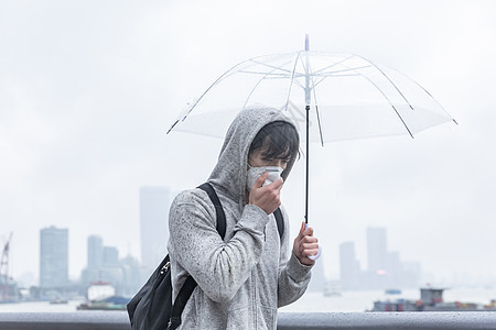 防尘雾霾背景图片