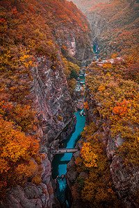 云台山秋季风景背景图片