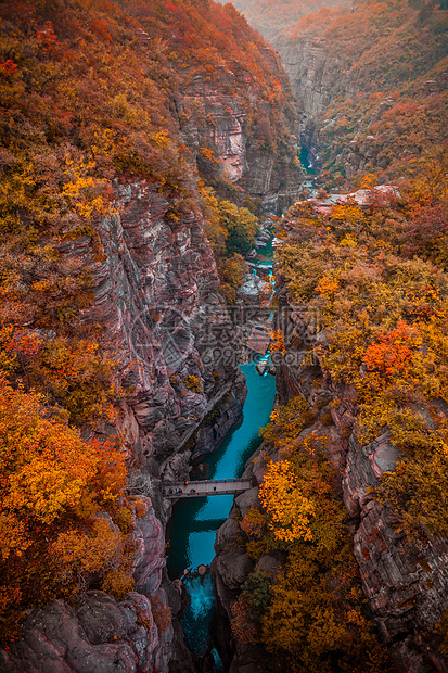 云台山秋季风景图片