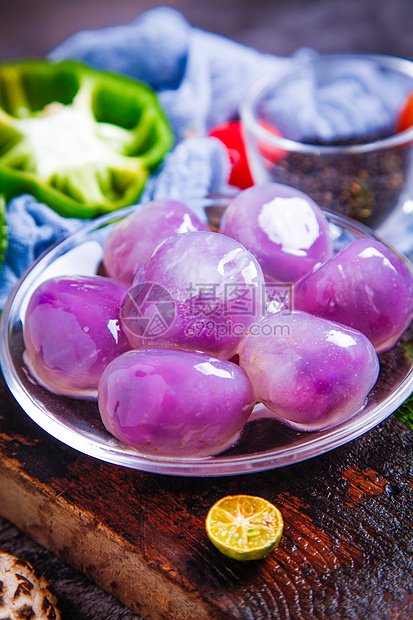 紫薯汤圆图片
