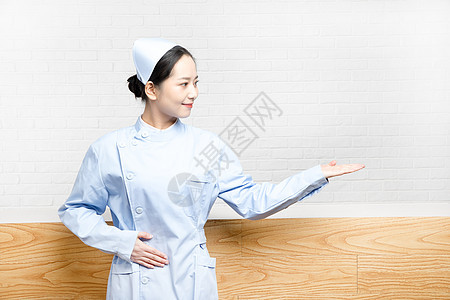 医院前台护士图片