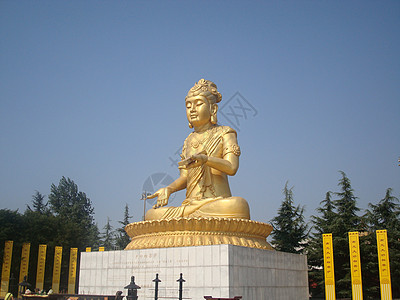 陕西西安大慈恩寺佛像背景图片