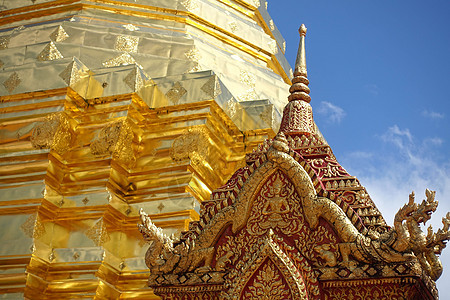 泰国清迈双龙寺寺内建筑图片