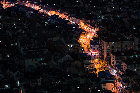 老夜上海夜巷背景