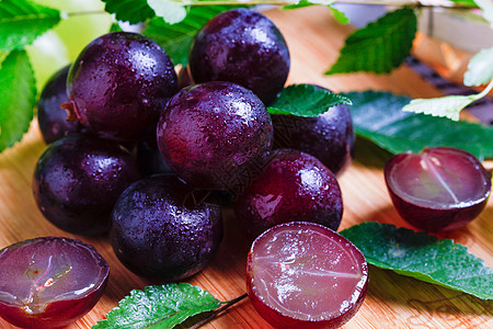 夏黑葡萄水果黑葡萄高清图片