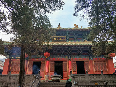 河南郑州少林寺背景图片