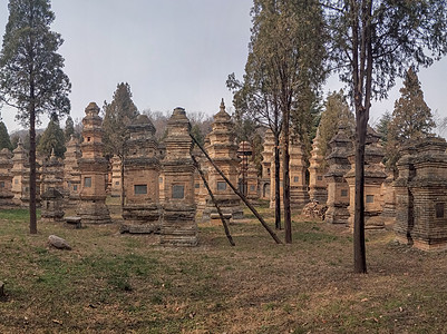 郑州旅游河南郑州少林寺石塔背景