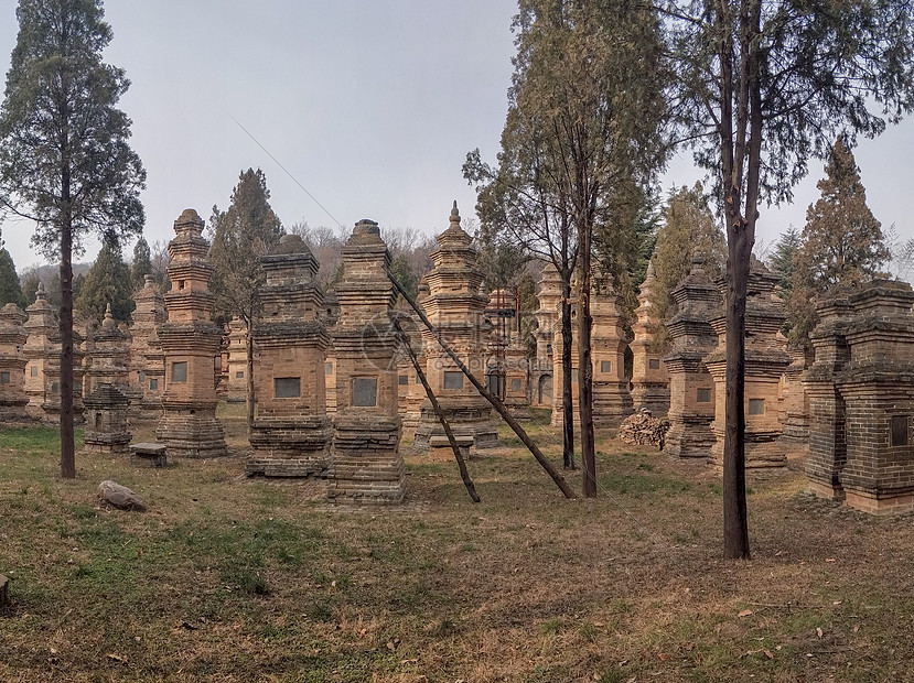 河南郑州少林寺石塔图片