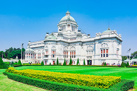 地王大厦泰国曼谷旧国会大厦背景