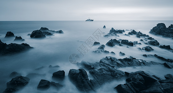 大连星海宁静的海面风光背景