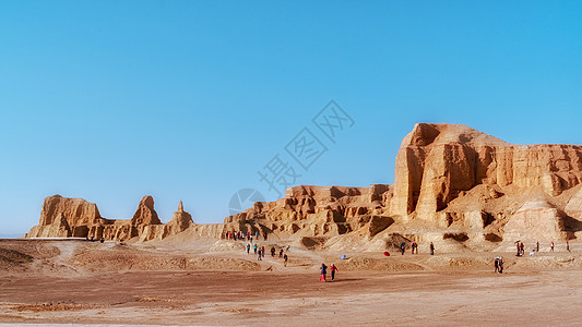 戈壁新疆魔鬼城背景