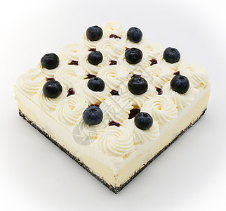 蓝莓奶油蛋糕背景图片