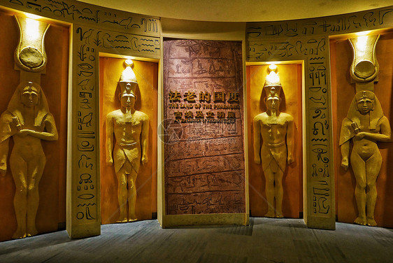博物馆古埃及文明展上的埃及文化元素图片