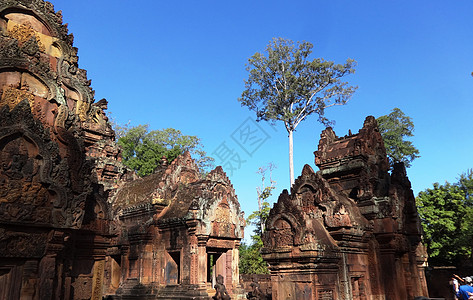 柬埔寨吴哥窟背景图片