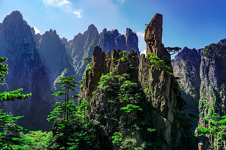 黄山旅游风景背景图片