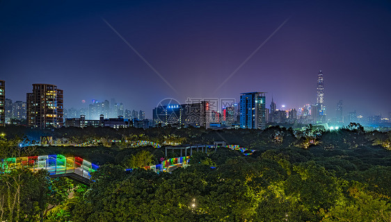 深圳香蜜公园夜景图片