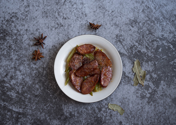 腊肉芹菜图片