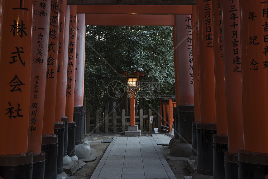 日本京都稻荷大社图片