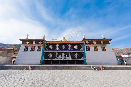 青海隆务寺背景图片