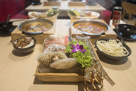 新加坡特色海鲜火锅美食高清图片素材