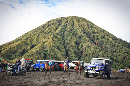 京打马尼火山印尼活火山背景