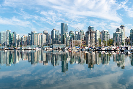 加拿大风光加拿大温哥华城市风光背景