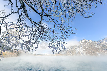 新疆天山雾凇雪景高清图片素材