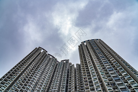 香港居民楼背景图片