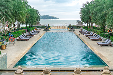 石梅湾海南度假酒店游泳池背景