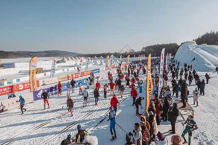 滑雪运动比赛图片
