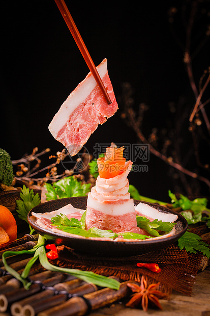 五花肉切片高清图片下载 正版图片 摄图网