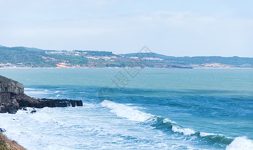 分海渔村小岛海岛背景