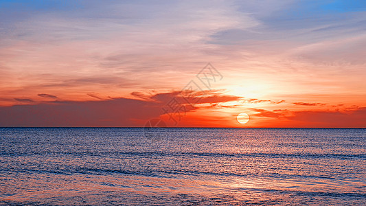 海洋世界马来西亚最美夕阳背景