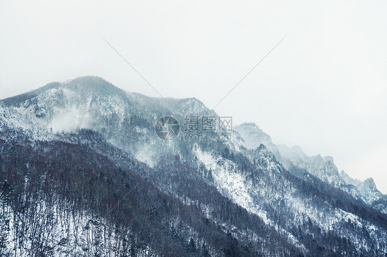 日本北海道层云峡雪景图片