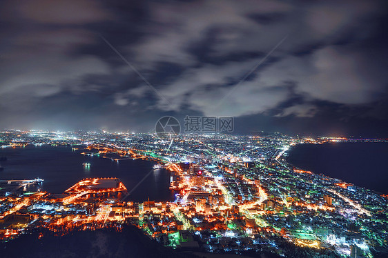 世界三大夜景函馆夜景图片