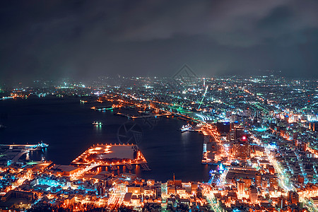 世界三大夜景函馆夜景高清图片