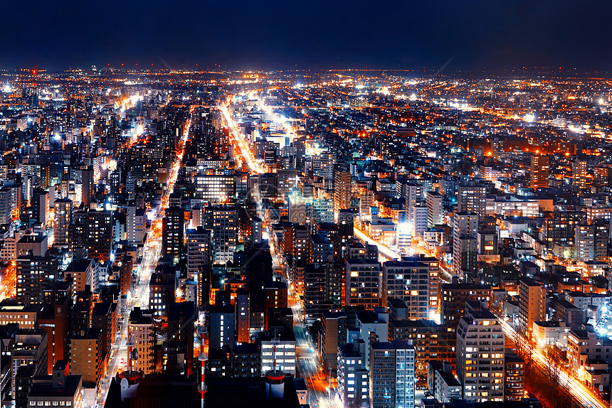 日本札幌夜景图片