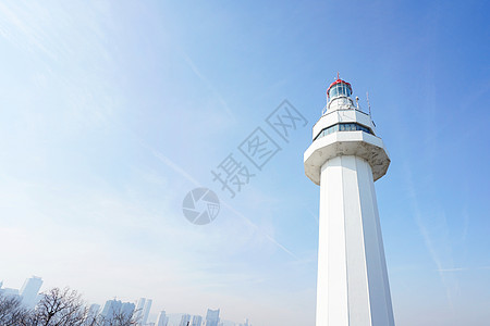 指明烟台海滨风光背景