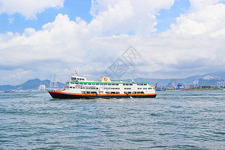 香港维多利亚港渡轮图片