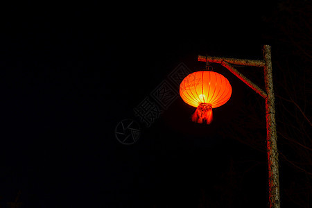 中国雪乡红灯笼背景图片