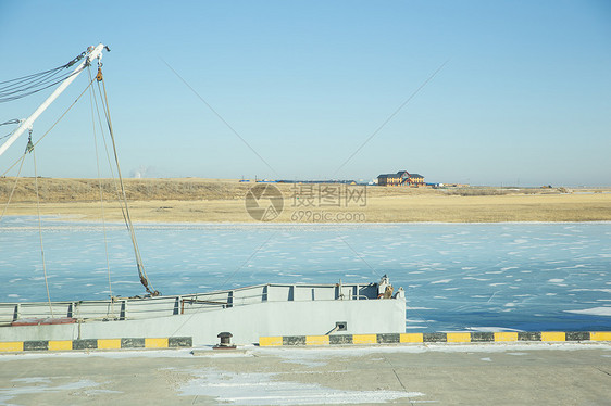 冬季内蒙古呼伦贝尔呼伦湖风光图片