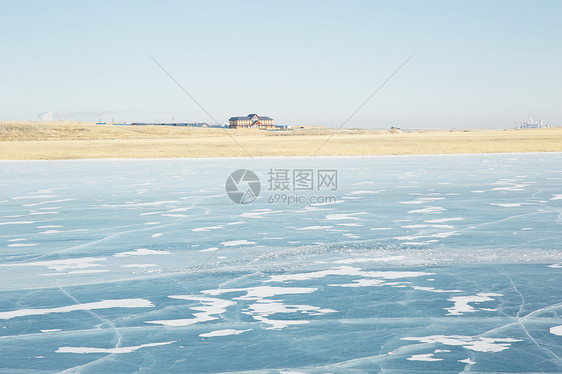 冬季内蒙古呼伦贝尔呼伦湖风光图片