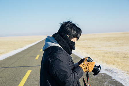 拍摄公路风景图片