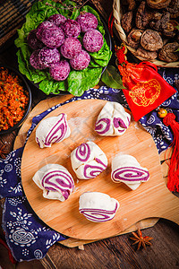 紫薯包子图片