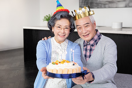 金婚夫妻过生日背景图片