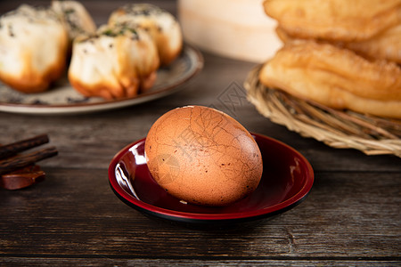 中式玄关中式早餐茶叶蛋背景