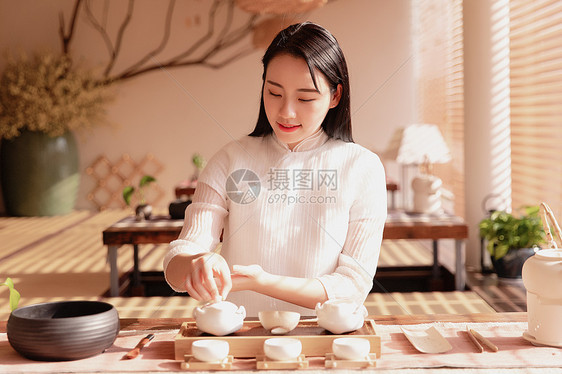 女性茶艺图片